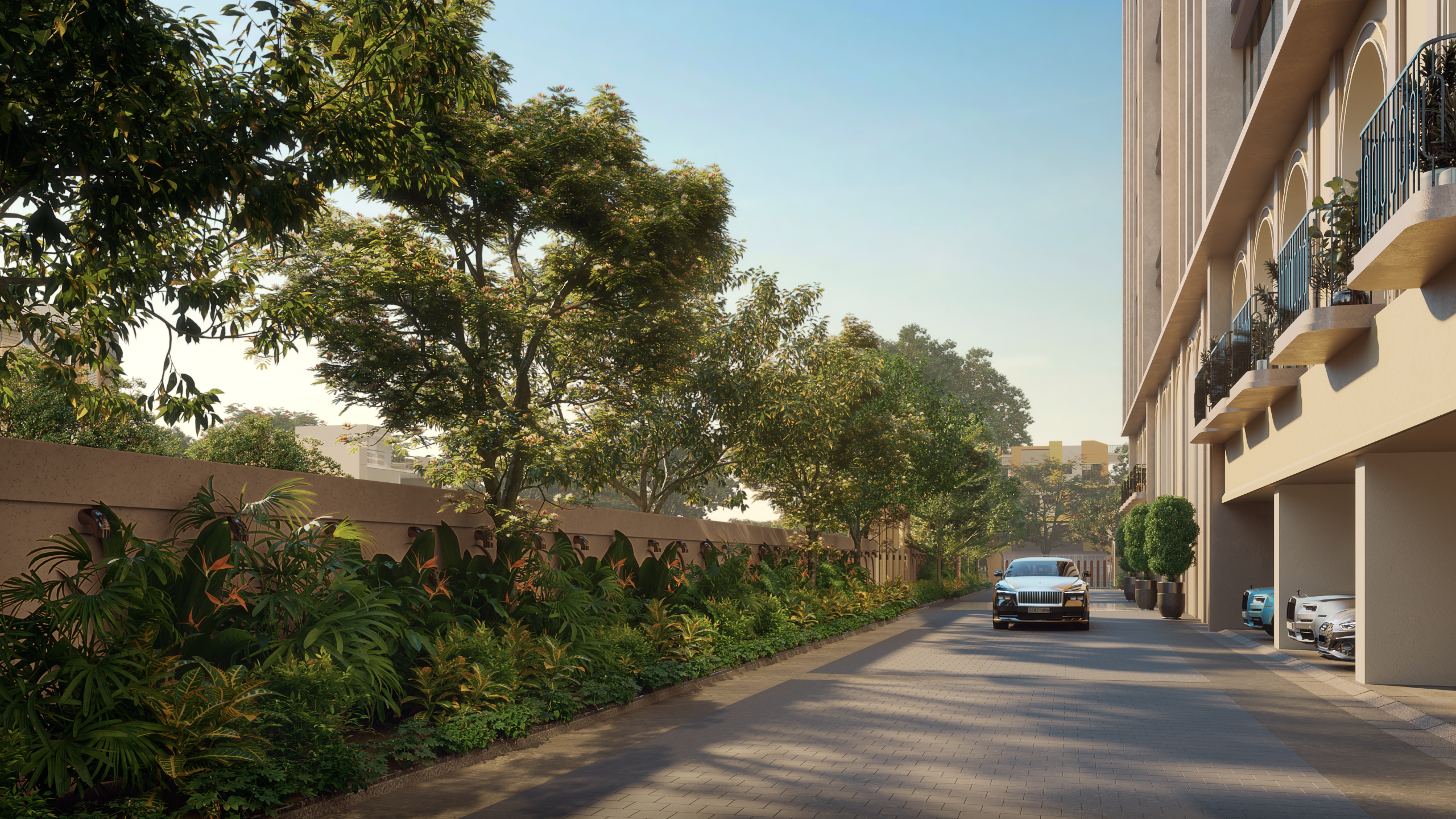 Internal Driveway Area